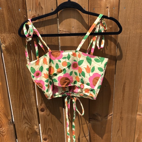 Handmade in Toronto upcycled crop top from Heavy Flow - Picture 2 of 4